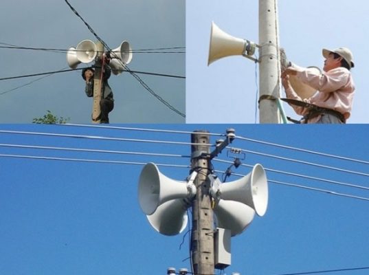 Lắp đặt loa phát thanh